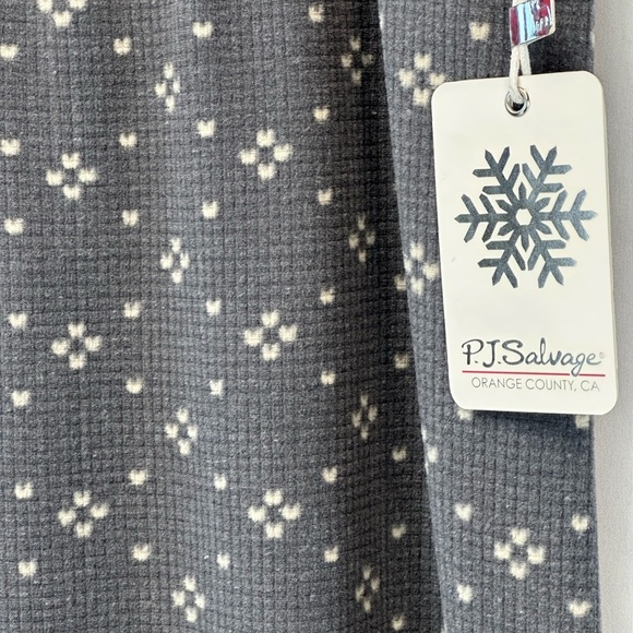 PJ Salvage Drawstring Mini Heart Print Lounge Sleep Pant - Charcoal Grey - Picture 3 of 7